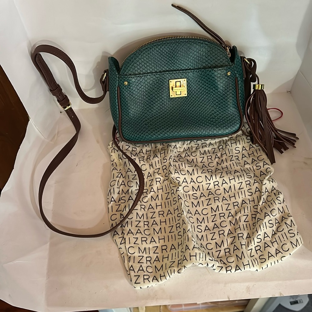 Isaac Mizrahi Green Crossbody Bag